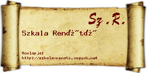Szkala Renátó névjegykártya